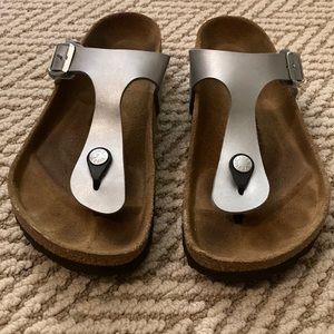 Birkenstock Gizeh Silver